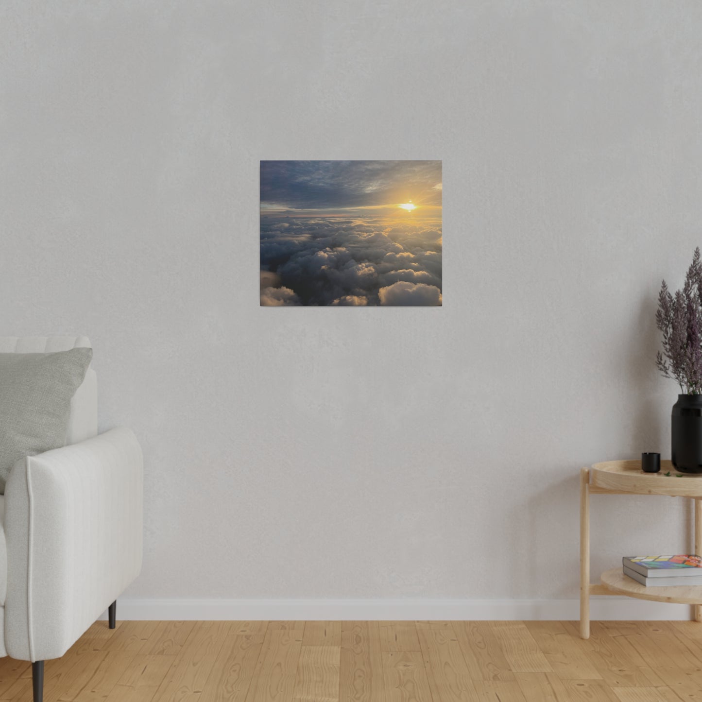 Sunset Over Rain Clouds. Cleveland - Matte Canvas Print and Wall Art, 0.75"
