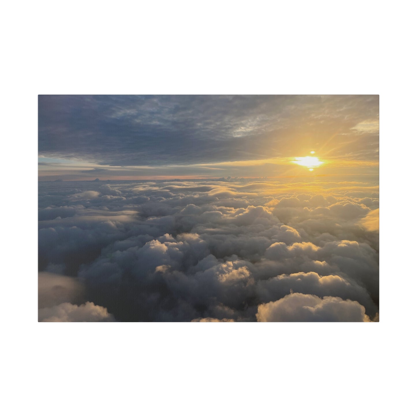 Sunset Over Rain Clouds. Cleveland - Matte Canvas Print and Wall Art, 0.75"