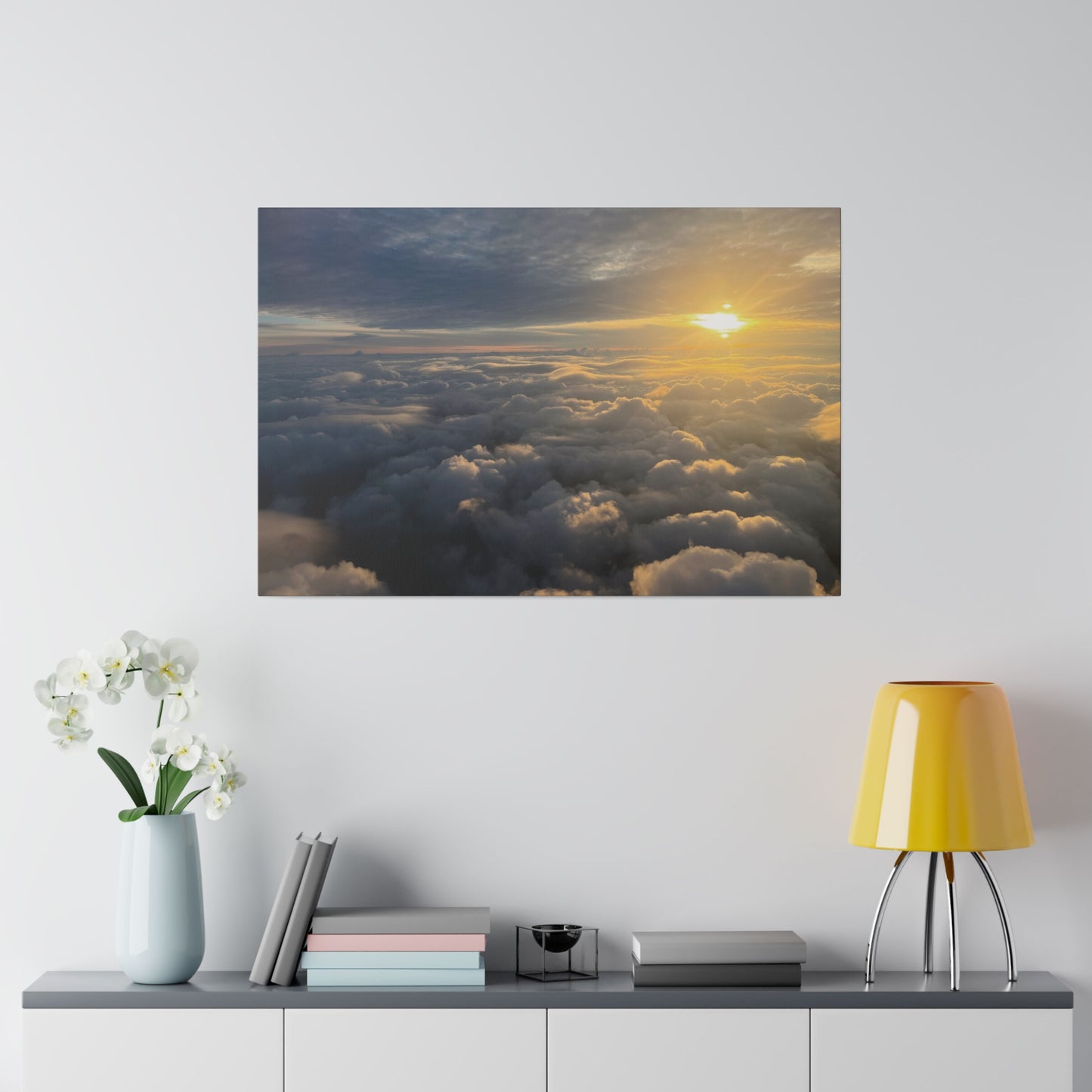 Sunset Over Rain Clouds. Cleveland - Matte Canvas Print and Wall Art, 0.75"