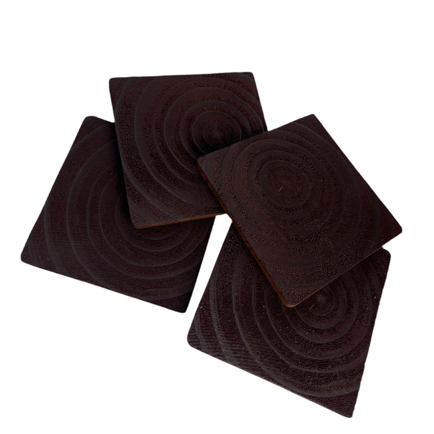 Wood Coasters with Honey Pigment