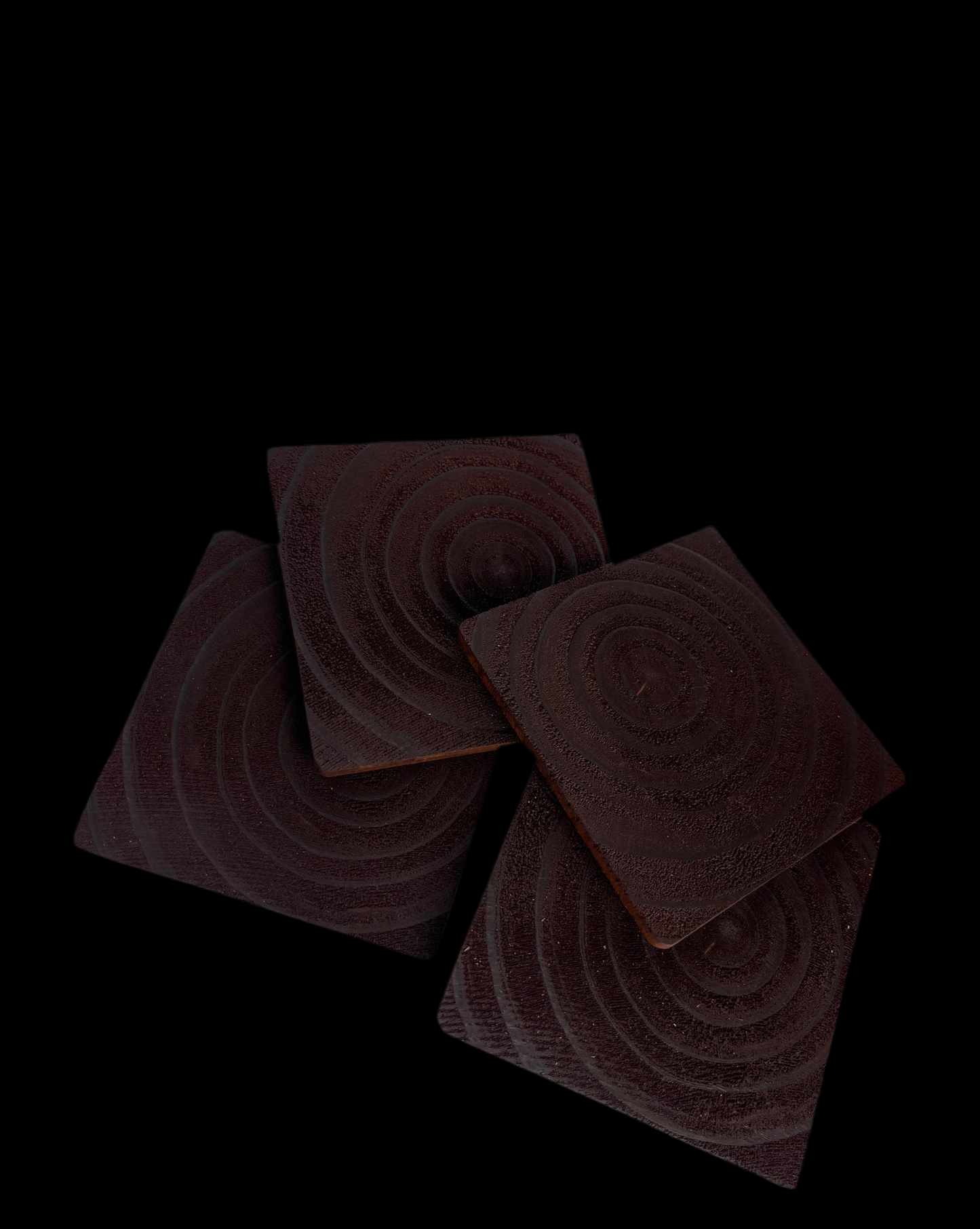 Wood Coasters with Honey Pigment