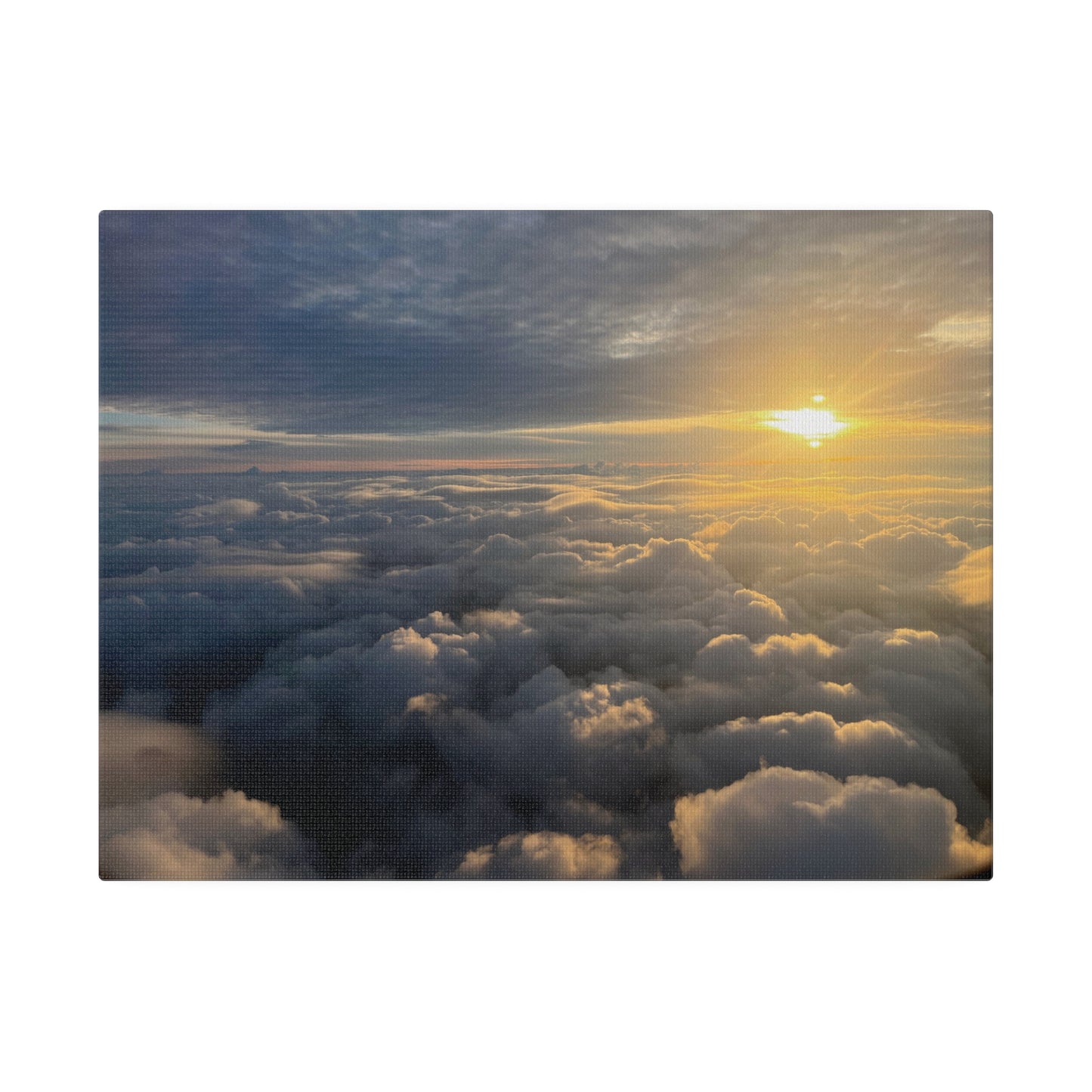 Sunset Over Rain Clouds. Cleveland - Matte Canvas Print and Wall Art, 0.75"