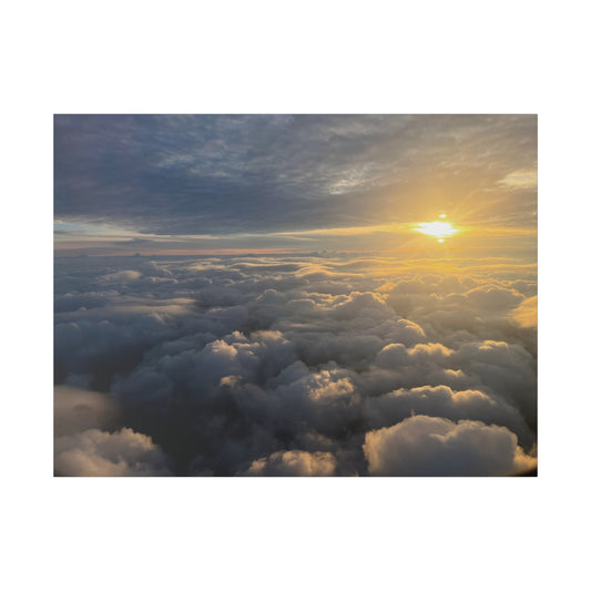 Sunset Over Rain Clouds. Cleveland  - Matte Canvas Print and Wall Art, 0.75"