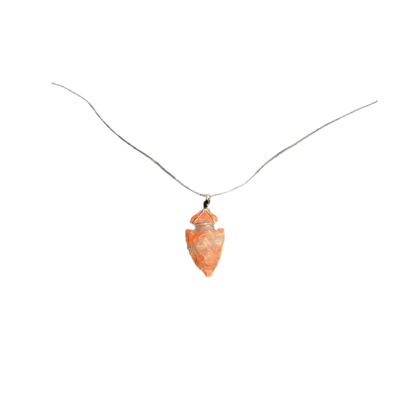 Red Jasper Arrowhead Adjustable Necklace