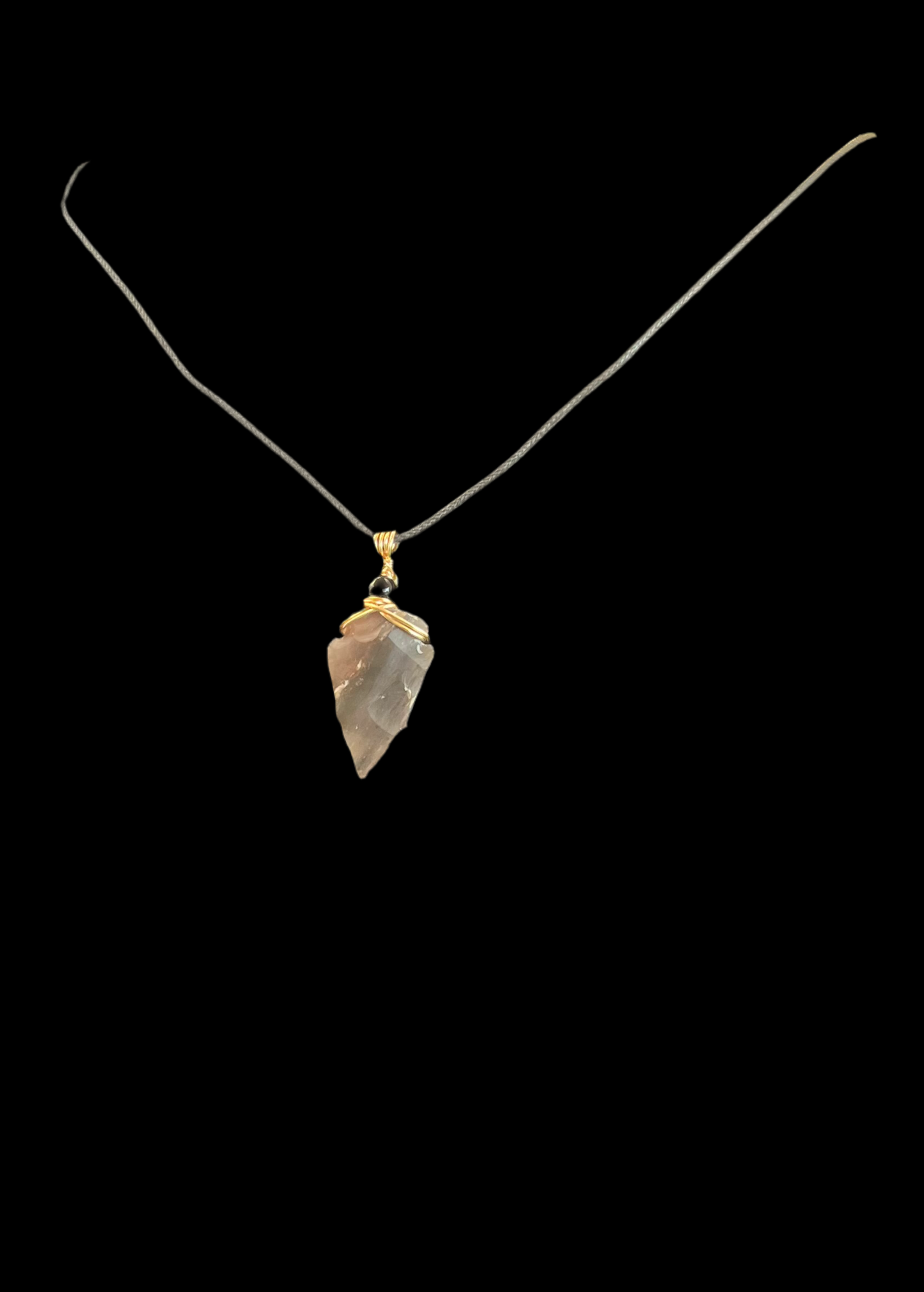 Jasper Arrowhead Adjustable Cord Necklace